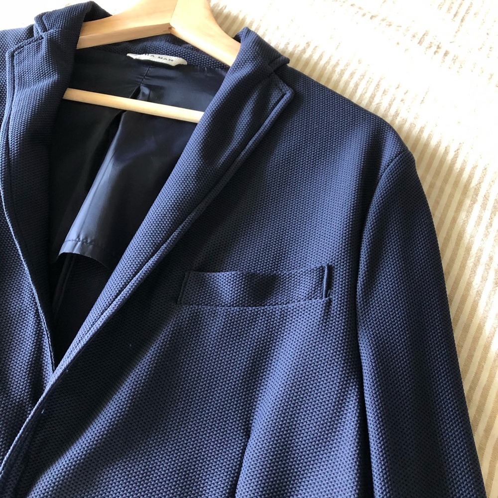 🆕 Men’s Zara Two Button Blazer Jacket Sz 42